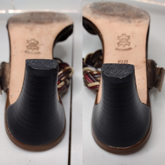 Brighton Fiji Women's Double Cable Strap Slip-On Casual Heel Sandals Sz 8.5 - Picture 13 of 16